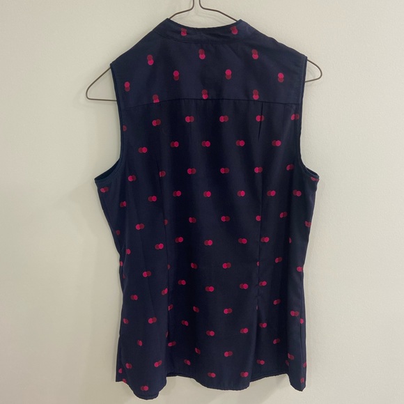 Tommy Hilfiger navy and purple blouse - Picture 3 of 3